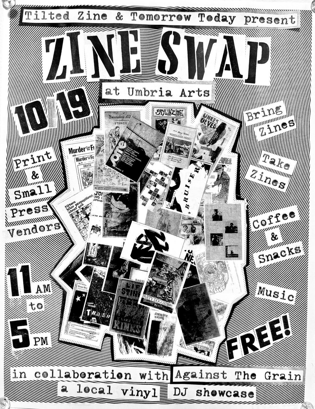 Tilted Zine & Tomorrow Today Present: ZINE SWAP