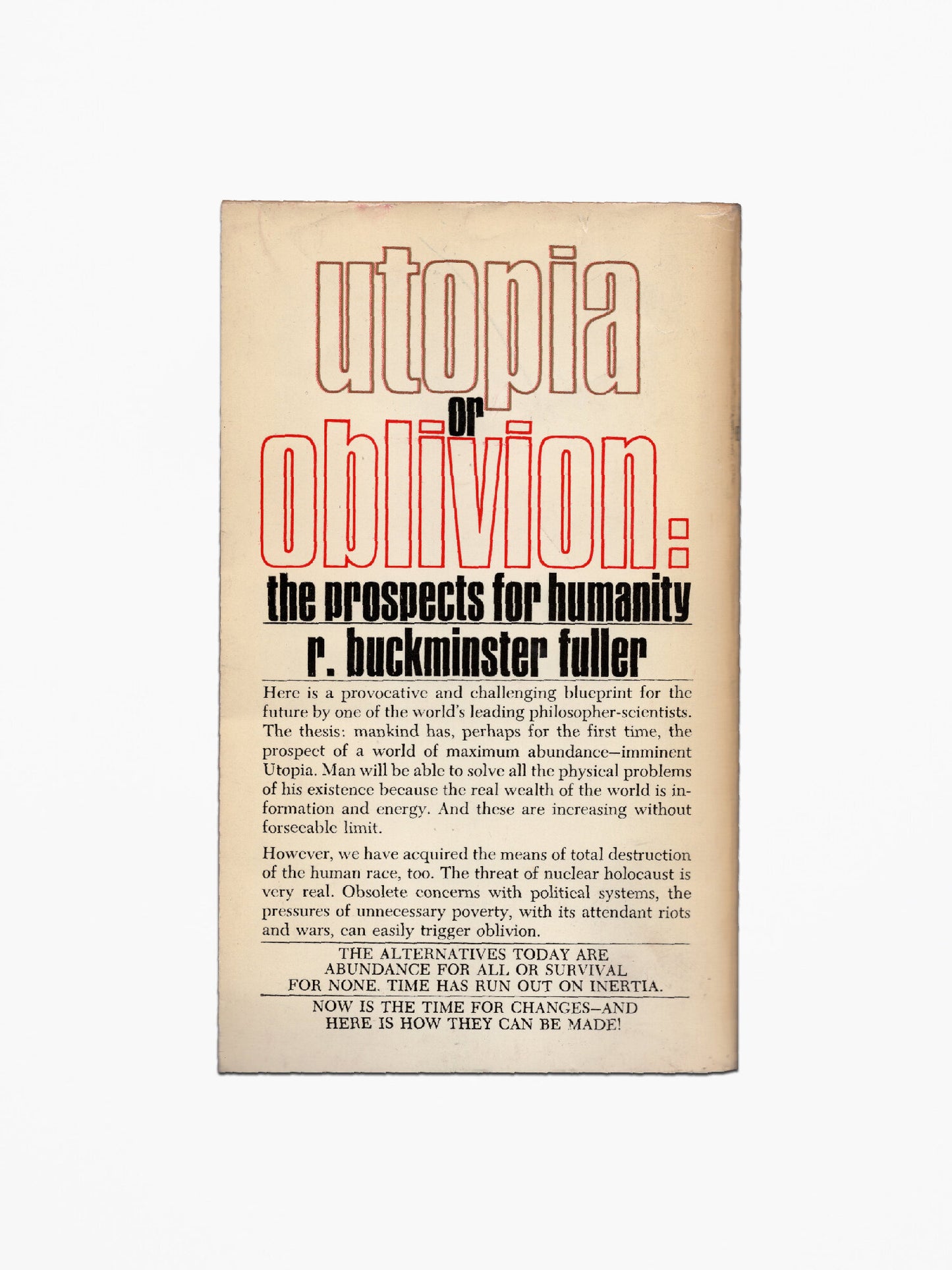 Buckminster Fuller - Utopia or Oblivion