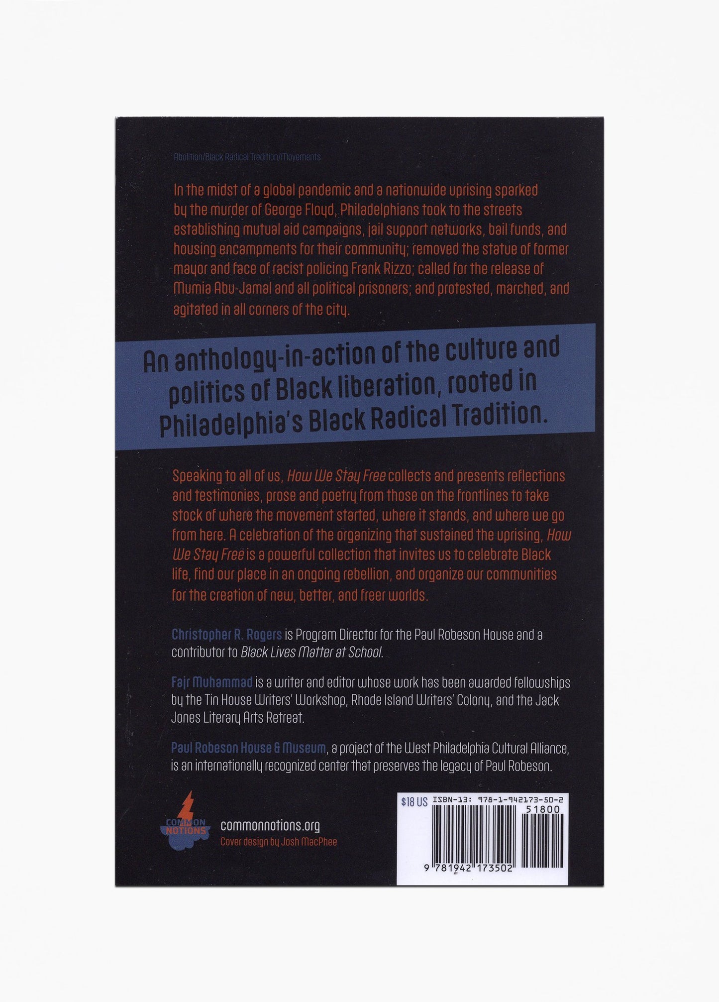 How We Stay Free: Notes on a Black Uprising Book