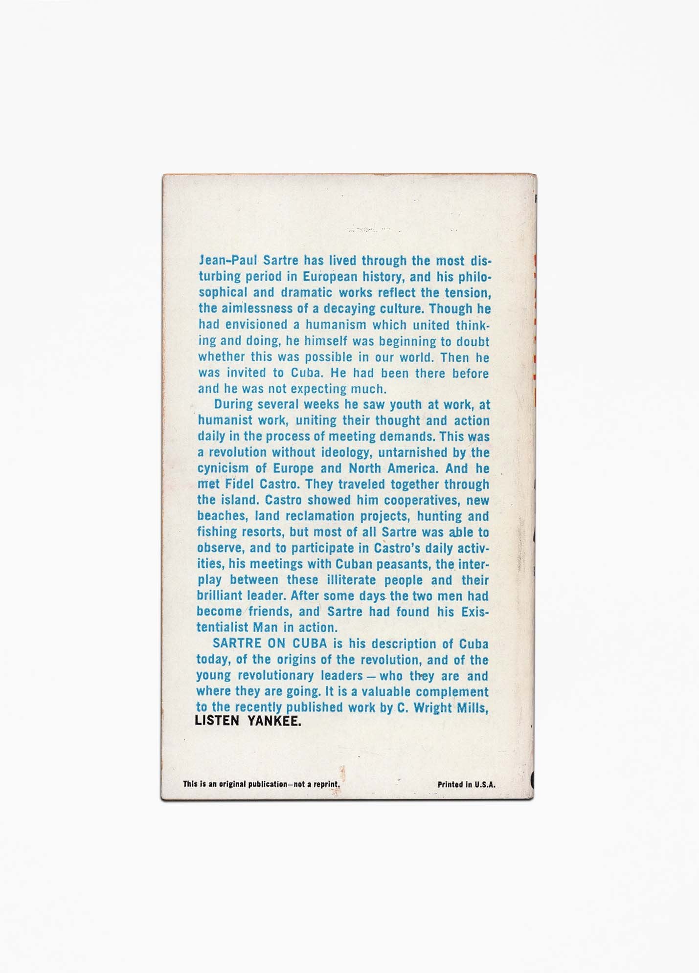 Jean-Paul Sartre - Sartre On Cuba