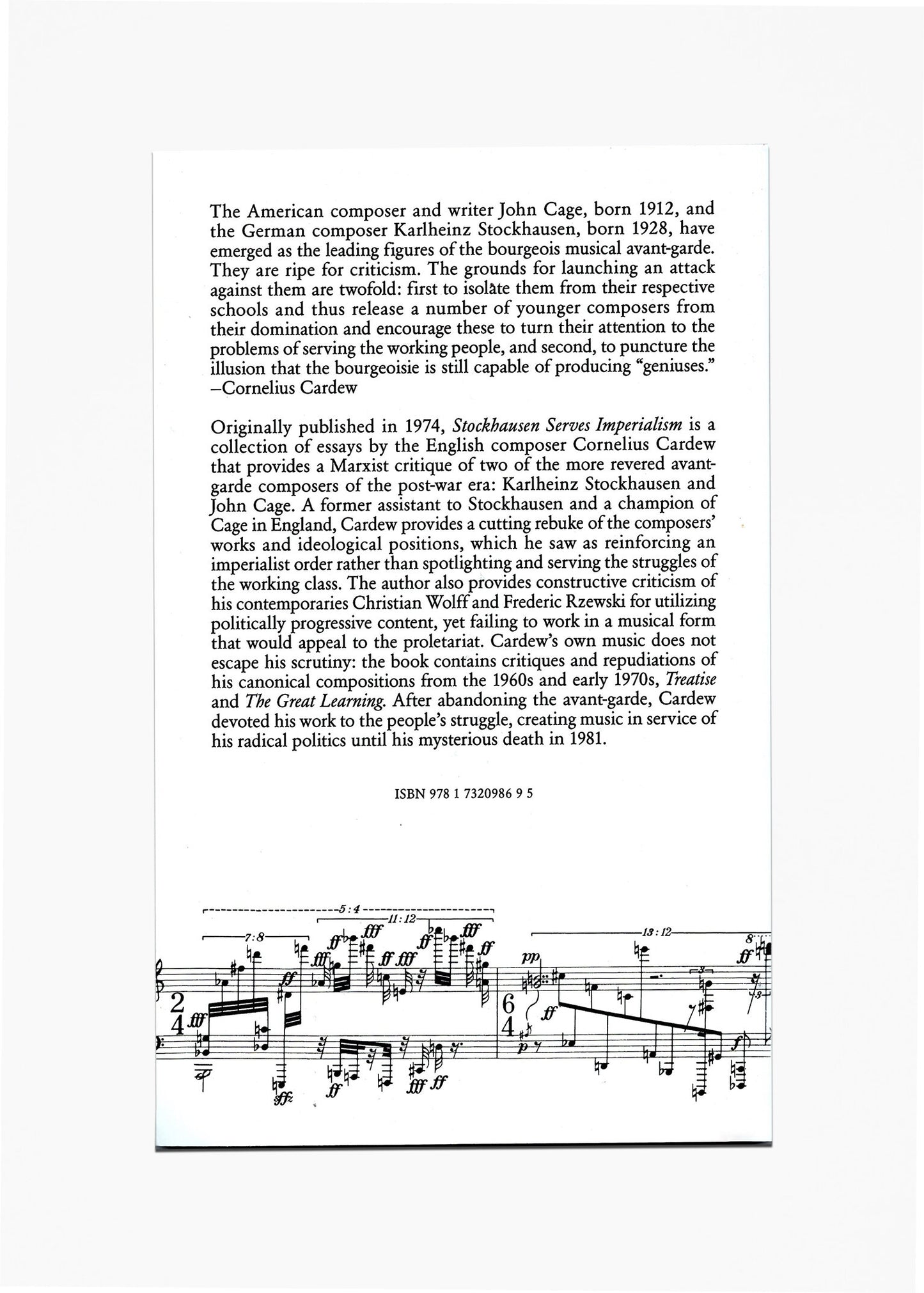 Cornelius Cardew - Stockhausen Serves Imperialism